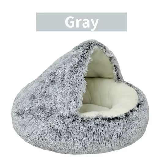 Winter Plush Pet bed for small dogs and cats