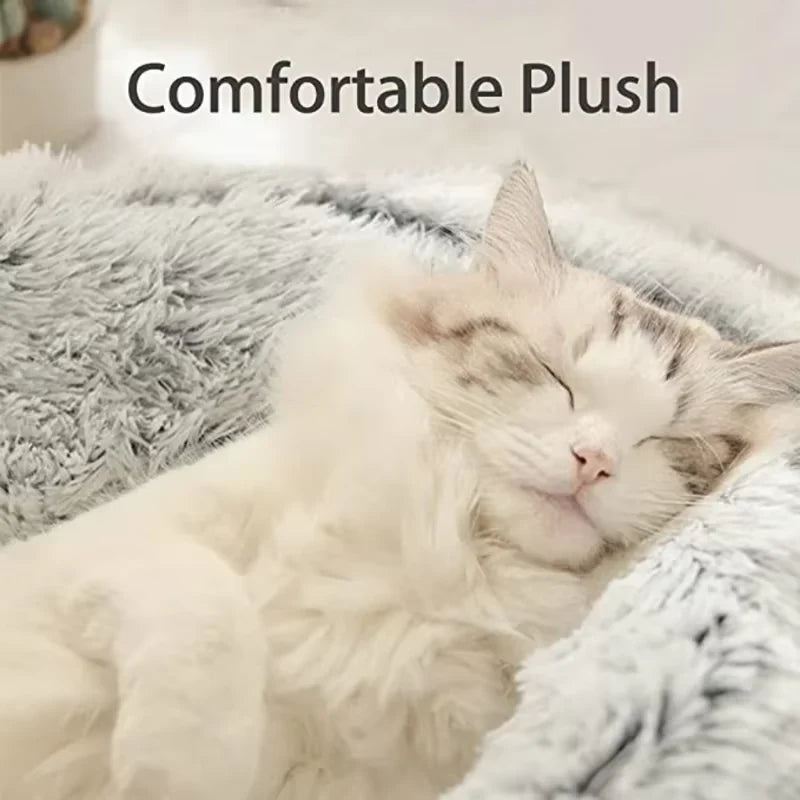 Winter Plush Pet bed for small dogs and cats