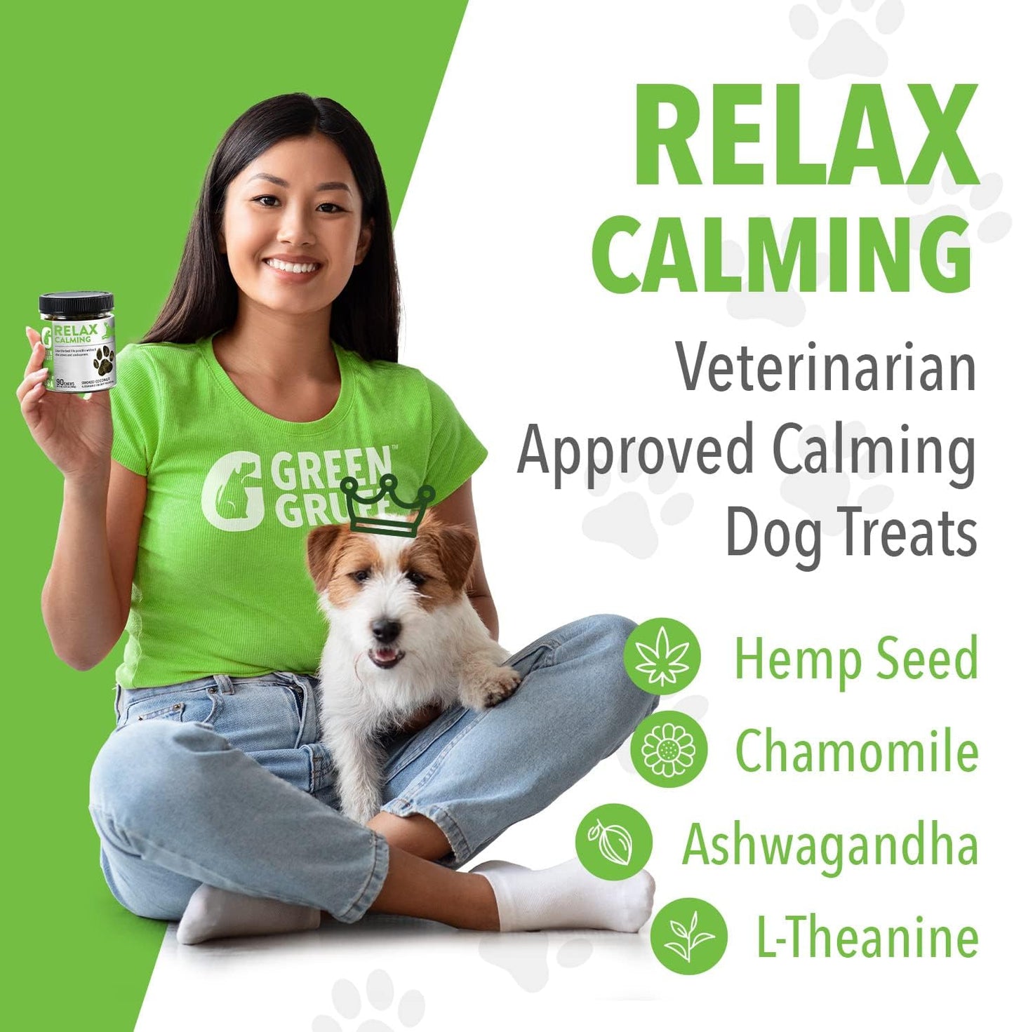 Natural Calming Chews for Dogs separation anxiety