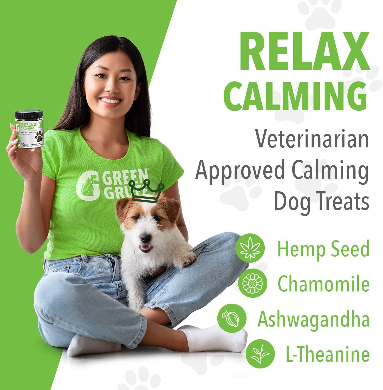 Natural Calming Chews for Dogs separation anxiety