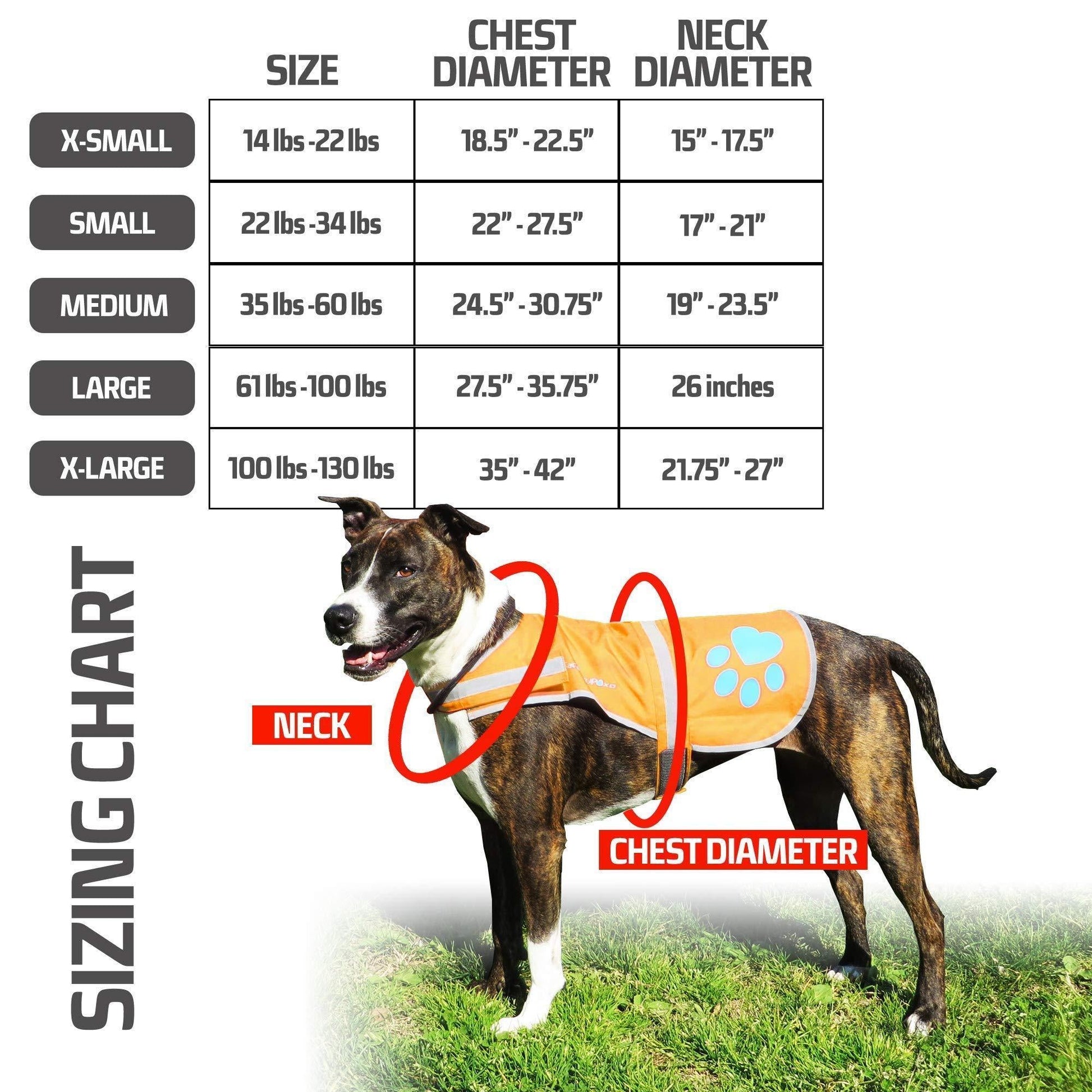 Soft Shell Waterproof Dog Vest Neck Size 20 Inch M Size Visibility Reflective